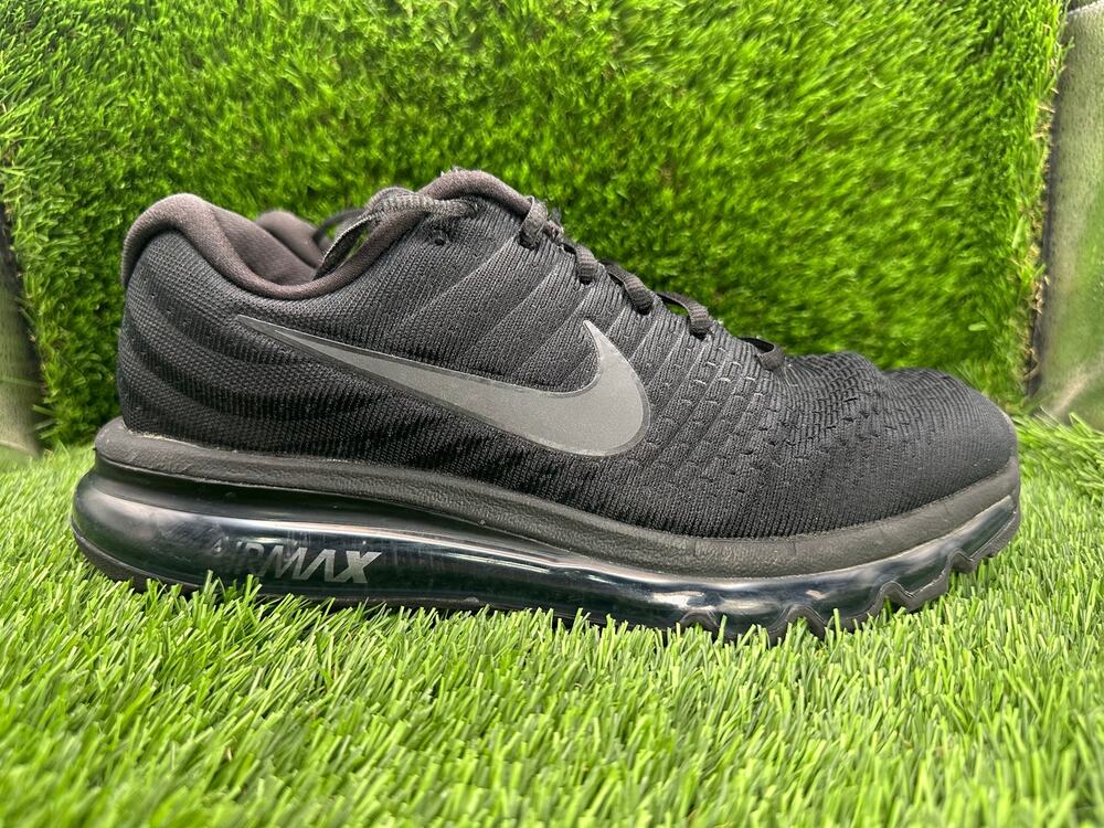 Nike Air Max 2017 849559-004 Athletic Sneaker Men's 8.5 Black Mesh Gym Running